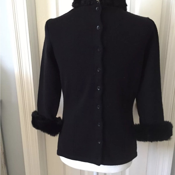 Vintage Dana Buchman Faux Fur Sweater Size S. - Picture 5 of 11